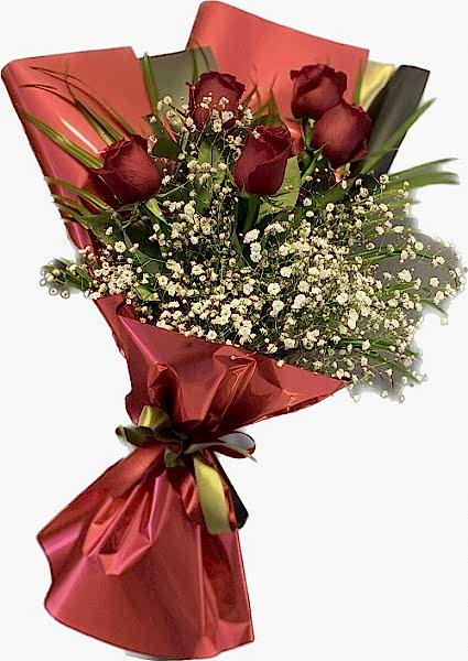 5 Adet Kırmızı Gül Buketi