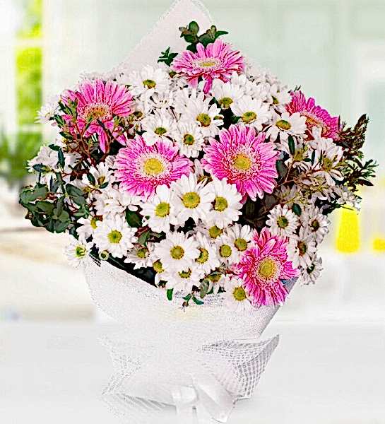 Papatya ve Gerbera Buketi