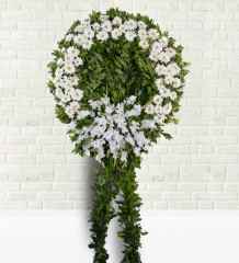 Beyaz Gerbera Cenaze Çelengi