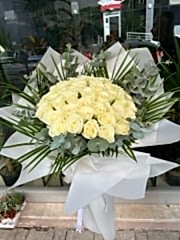 30 ADET Grup Beyaz Gül Buketi